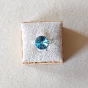 Bague réglable en Argent 925 et cristal Aquamarine