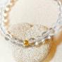 Bracelet en perles de Cristal de Roche 6 mm