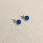 Clous d'oreilles en Argent 925 et Lapis Lazuli 8 mm