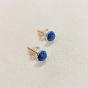 Clous d'oreilles en Argent 925 et Lapis Lazuli 6 mm