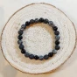 Bracelet Protection en perles d'Onyx noir, de Labradorite et de Pierre de Lave 8 mm